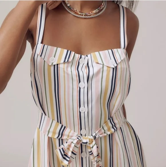 NWT Maeve Easy Sleeveless Shirting Jumpsuit Size XS - Picture 2 of 9